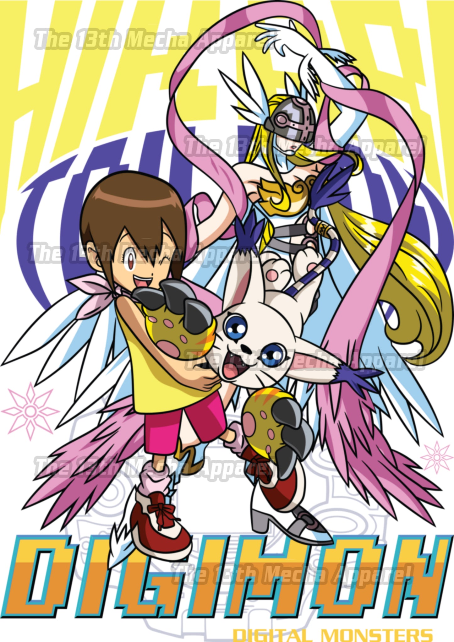 Digimon: Hikari 01 Premium Anime Design, High Quality DTF Print, 100% Cotton Shirt