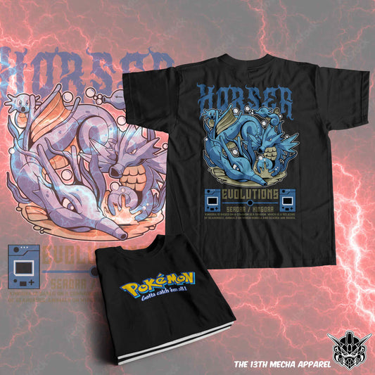 Pokemon - Seadra 01 Premium Anime Design, High Quality DTF Print, 100% Cotton Shirt