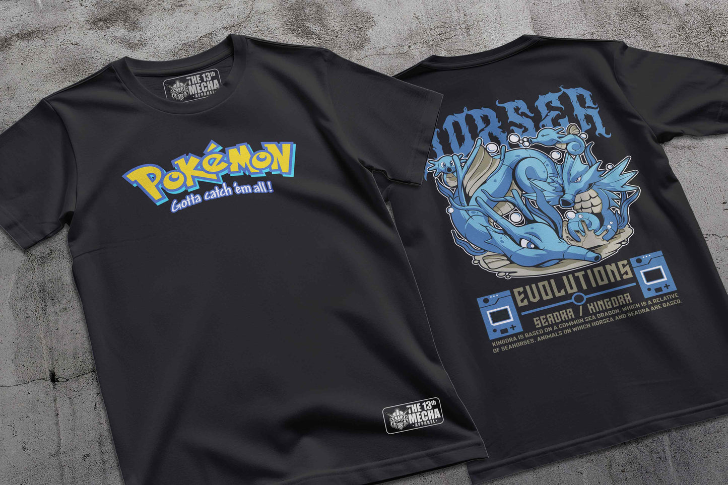 Pokemon - Seadra 01 Premium Anime Design, High Quality DTF Print, 100% Cotton Shirt
