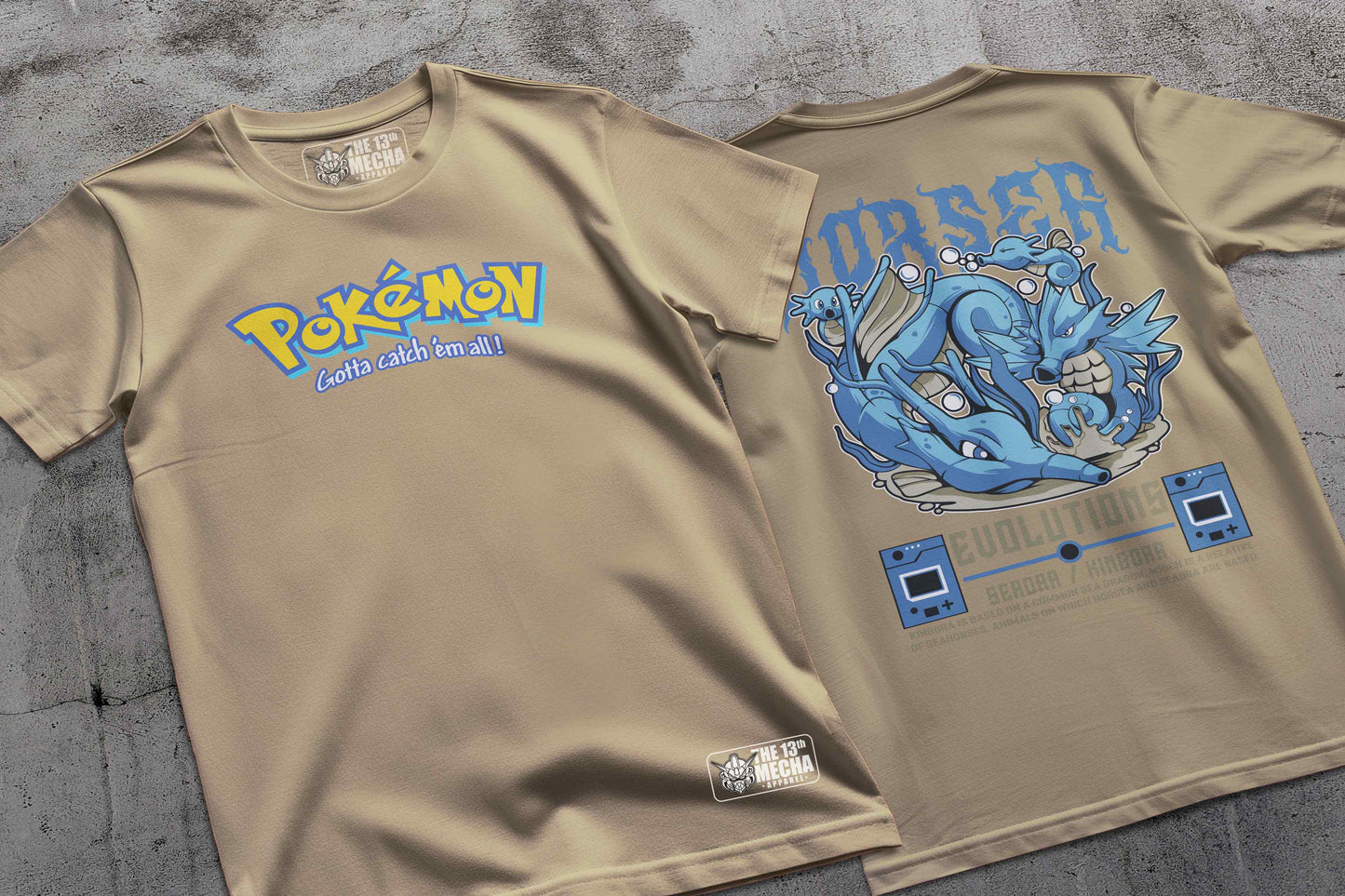 Pokemon - Seadra 01 Premium Anime Design, High Quality DTF Print, 100% Cotton Shirt