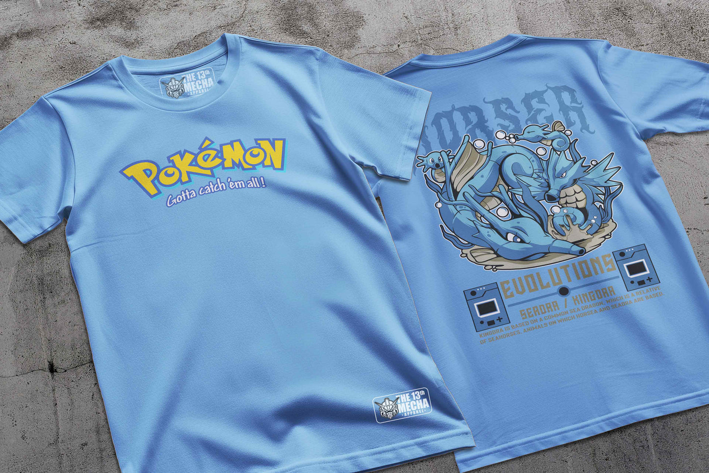 Pokemon - Seadra 01 Premium Anime Design, High Quality DTF Print, 100% Cotton Shirt