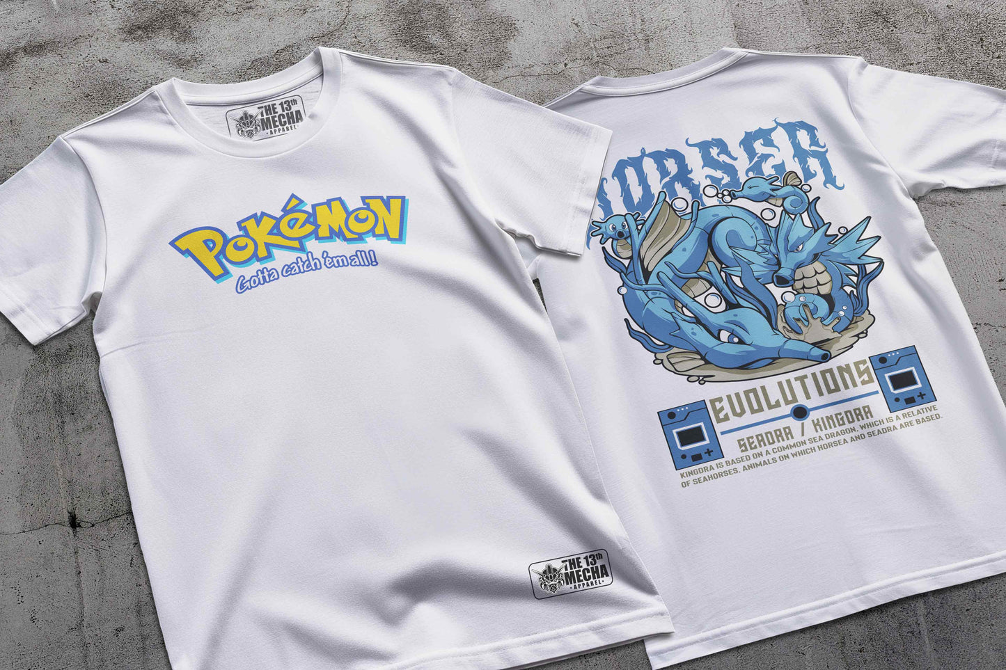 Pokemon - Seadra 01 Premium Anime Design, High Quality DTF Print, 100% Cotton Shirt