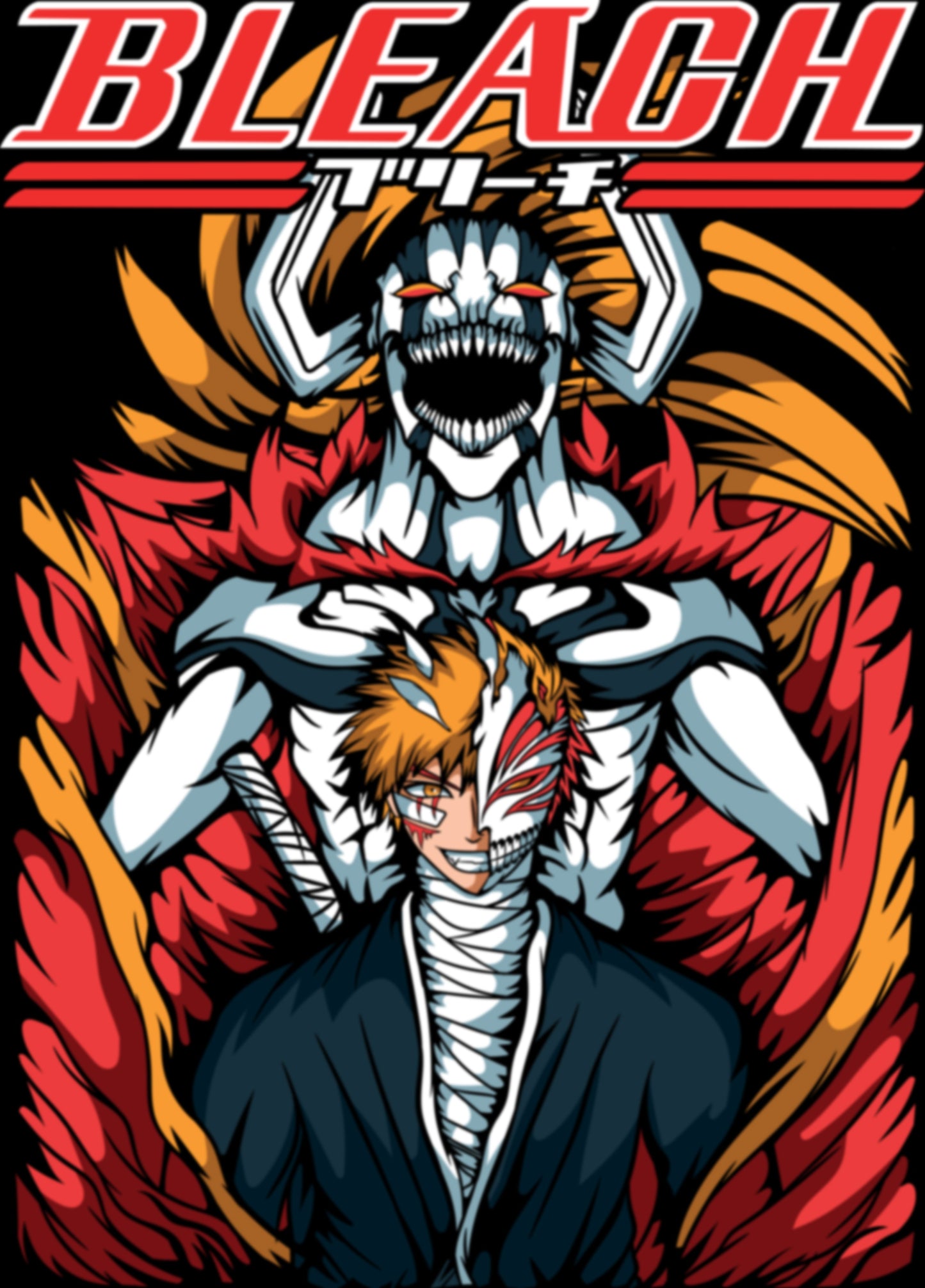 Bleach - Ichigo Kurosaki 02 Premium Anime Design, High Quality DTF Print, 100% Cotton Shirt