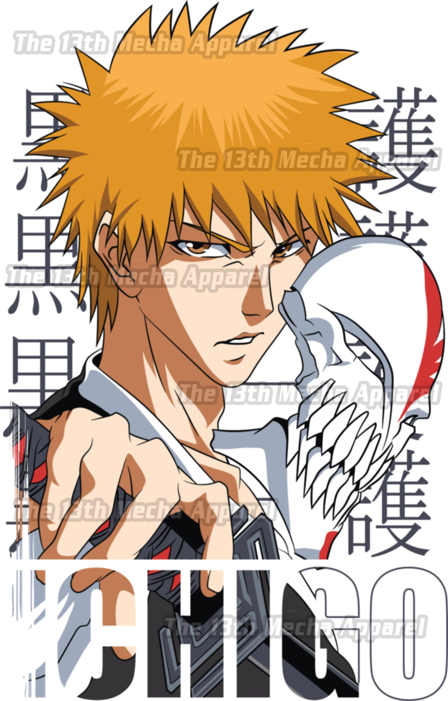 Bleach - Ichigo Kurosaki 05  Premium Anime Design, High Quality DTF Print, 100% Cotton Shirt