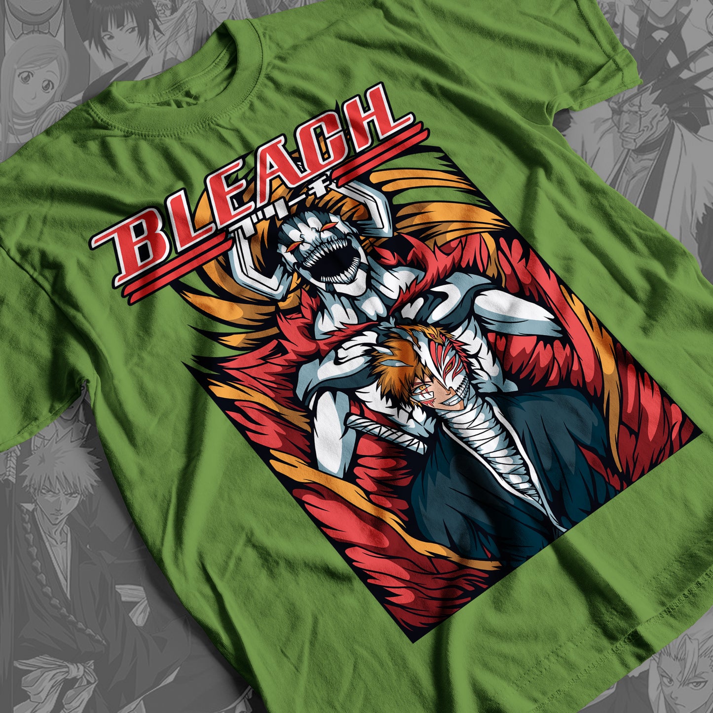 Bleach - Ichigo Kurosaki 02 Premium Anime Design, High Quality DTF Print, 100% Cotton Shirt