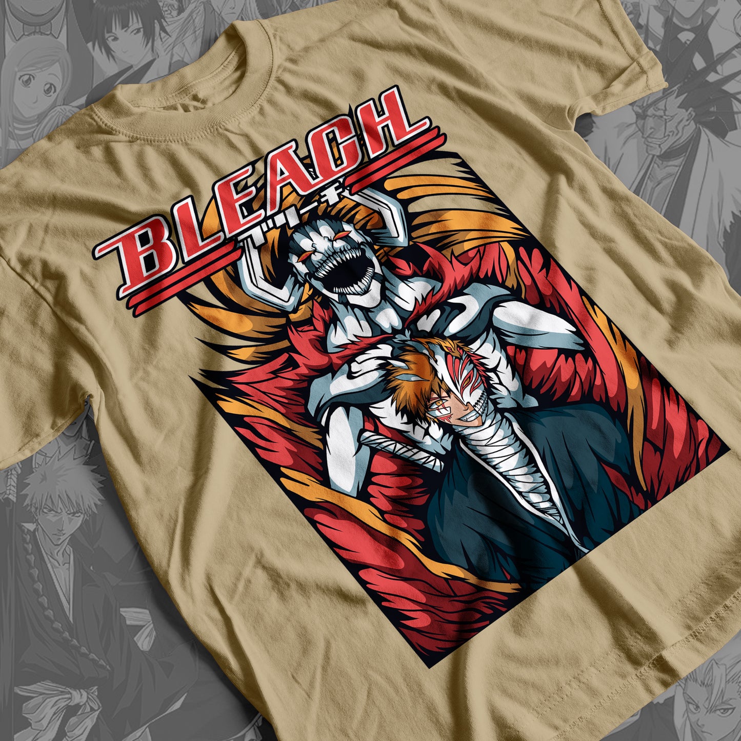 Bleach - Ichigo Kurosaki 02 Premium Anime Design, High Quality DTF Print, 100% Cotton Shirt