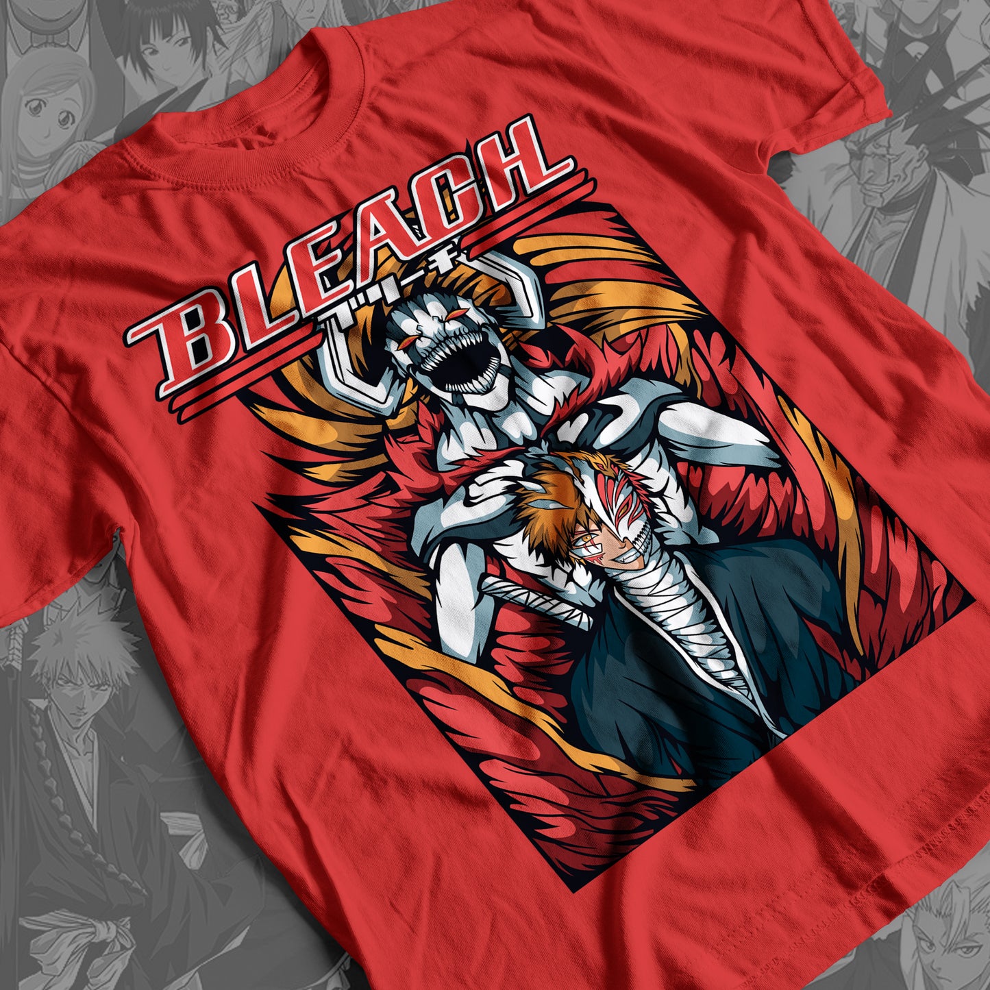 Bleach - Ichigo Kurosaki 02 Premium Anime Design, High Quality DTF Print, 100% Cotton Shirt