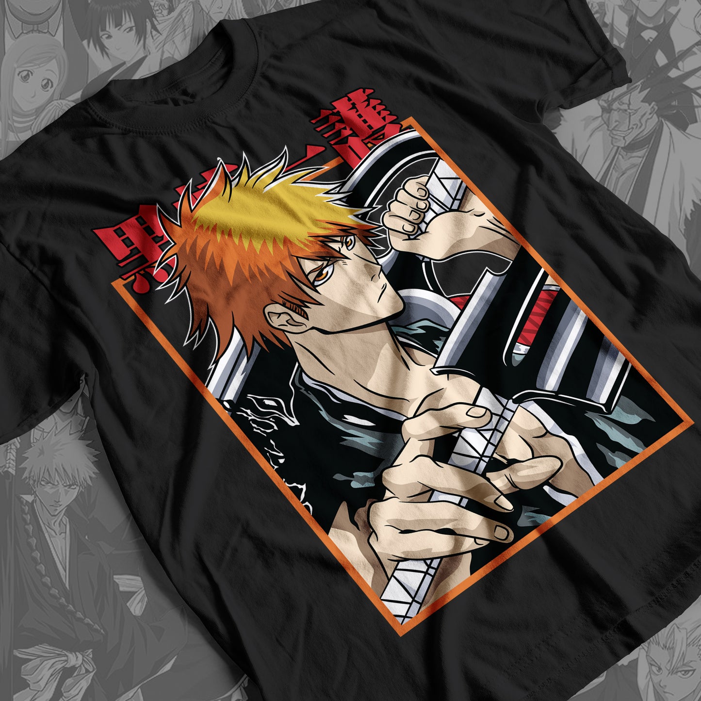 Bleach - Ichigo Kurosaki 04  Premium Anime Design, High Quality DTF Print, 100% Cotton Shirt