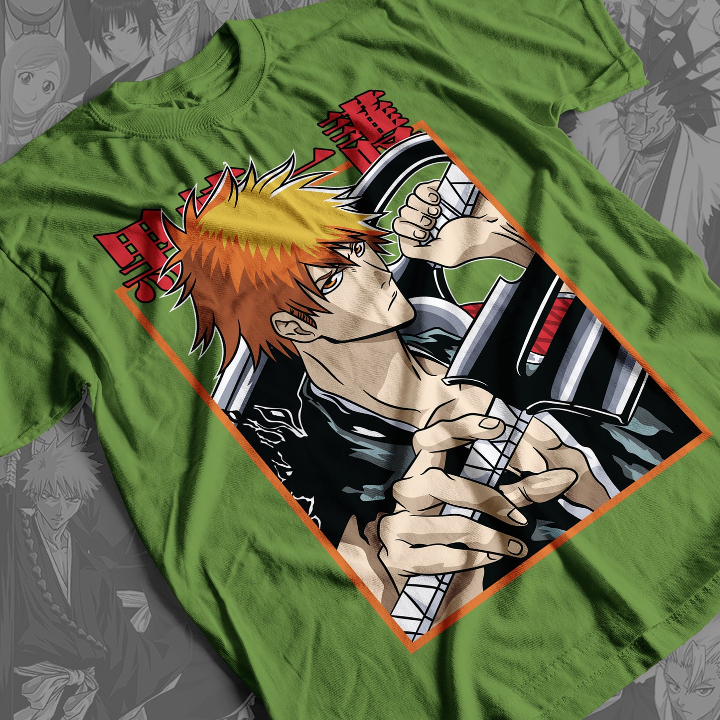 Bleach - Ichigo Kurosaki 04  Premium Anime Design, High Quality DTF Print, 100% Cotton Shirt