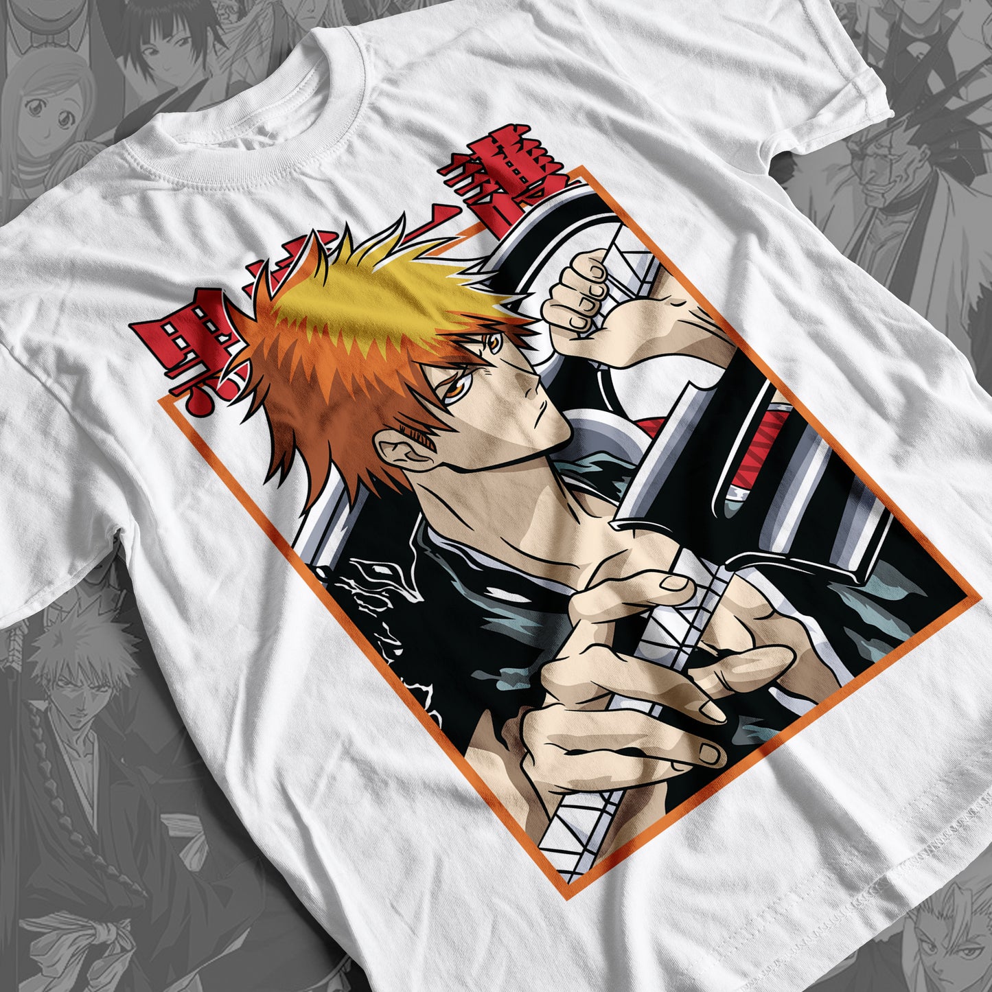 Bleach - Ichigo Kurosaki 04  Premium Anime Design, High Quality DTF Print, 100% Cotton Shirt