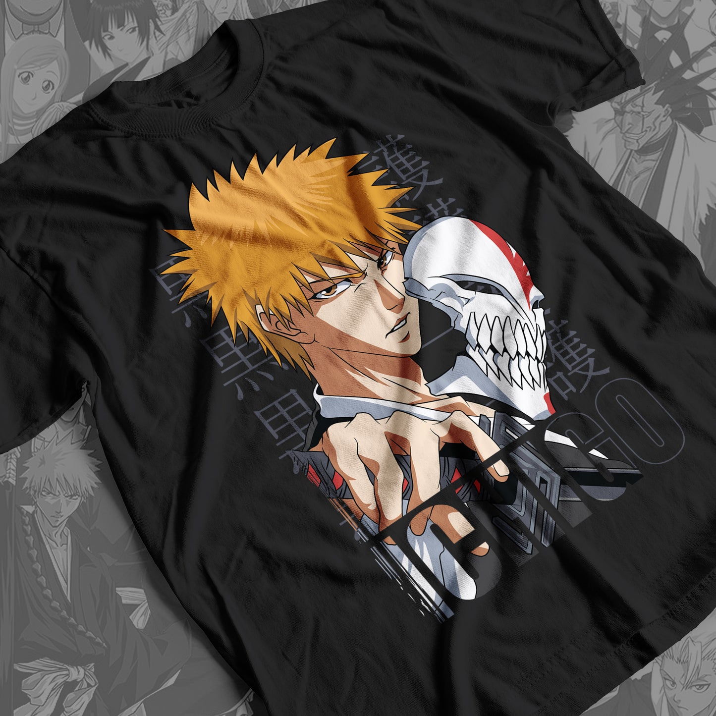 Bleach - Ichigo Kurosaki 05  Premium Anime Design, High Quality DTF Print, 100% Cotton Shirt