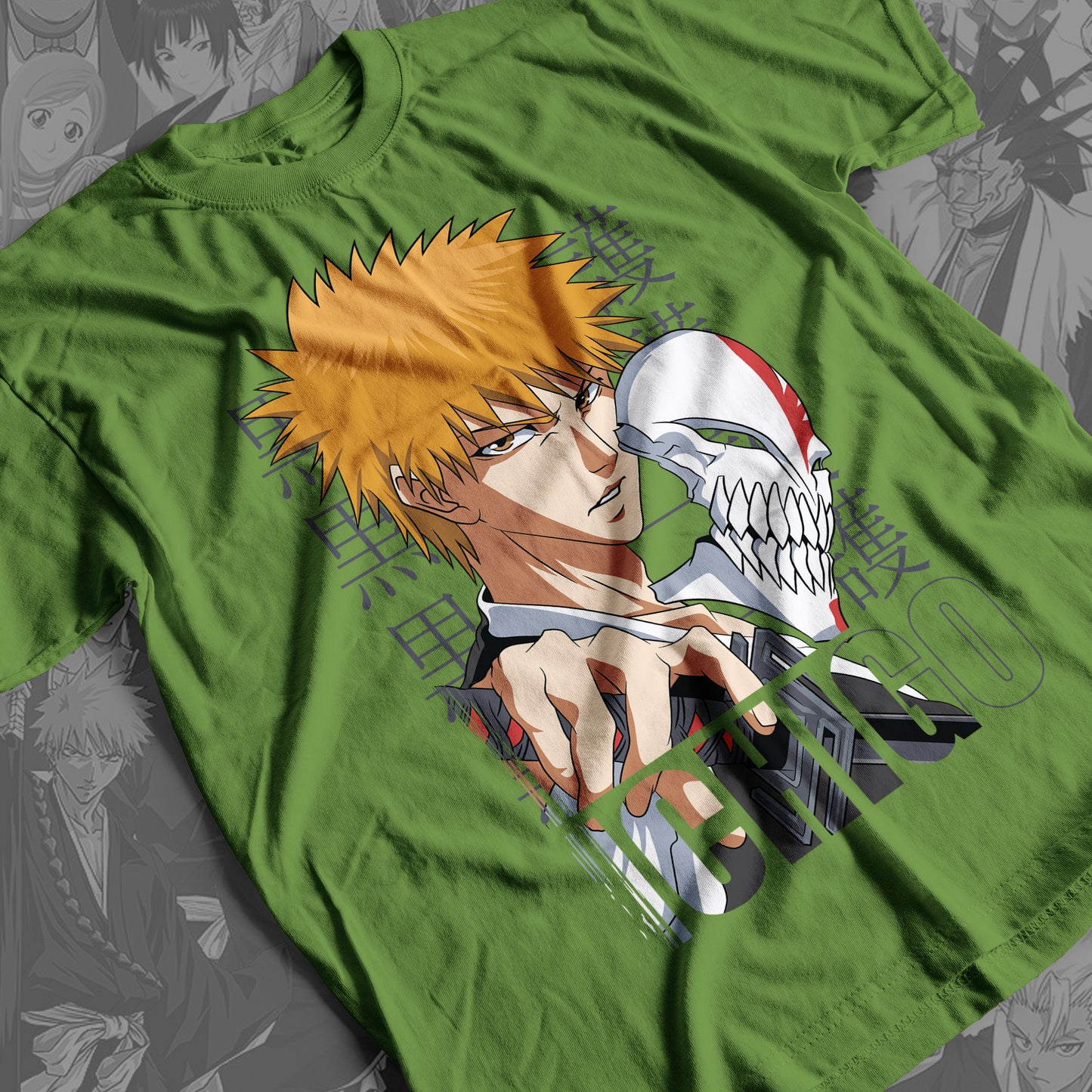 Bleach - Ichigo Kurosaki 05  Premium Anime Design, High Quality DTF Print, 100% Cotton Shirt