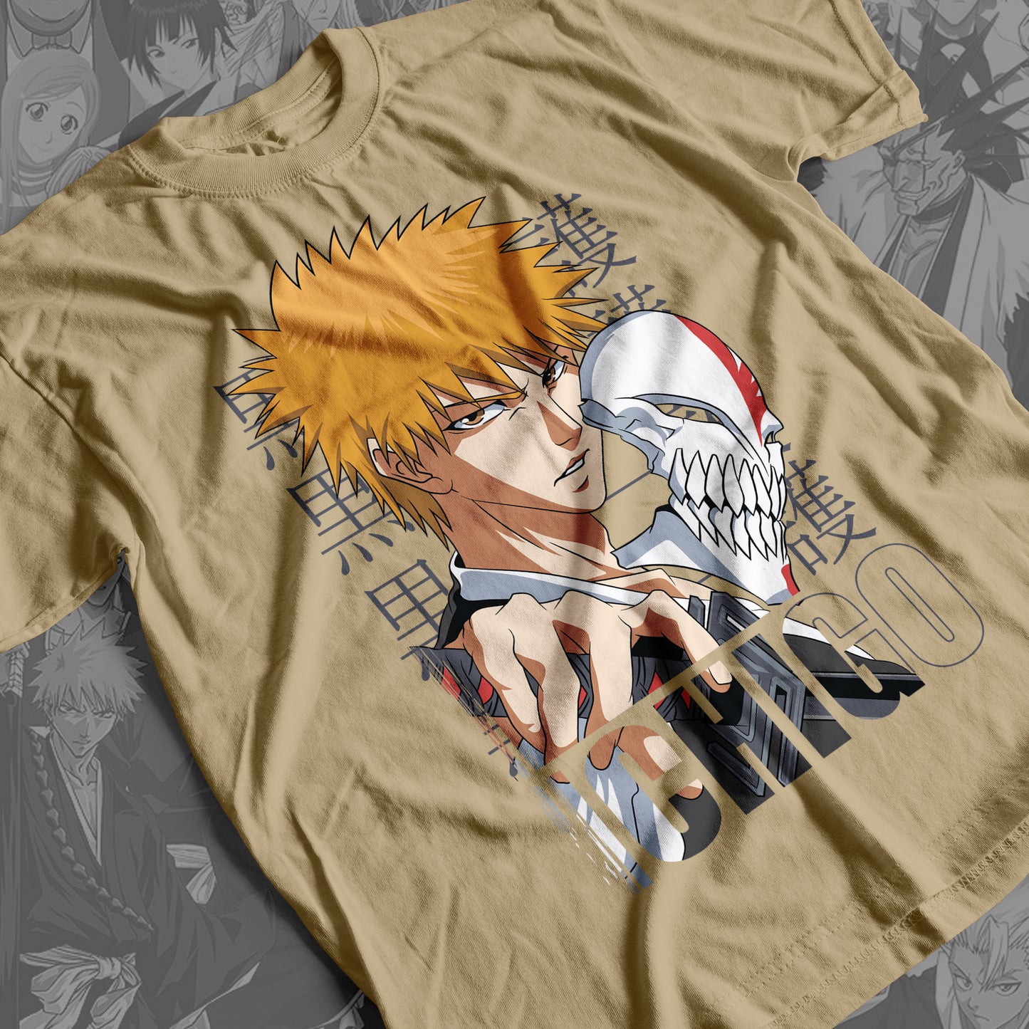 Bleach - Ichigo Kurosaki 05  Premium Anime Design, High Quality DTF Print, 100% Cotton Shirt