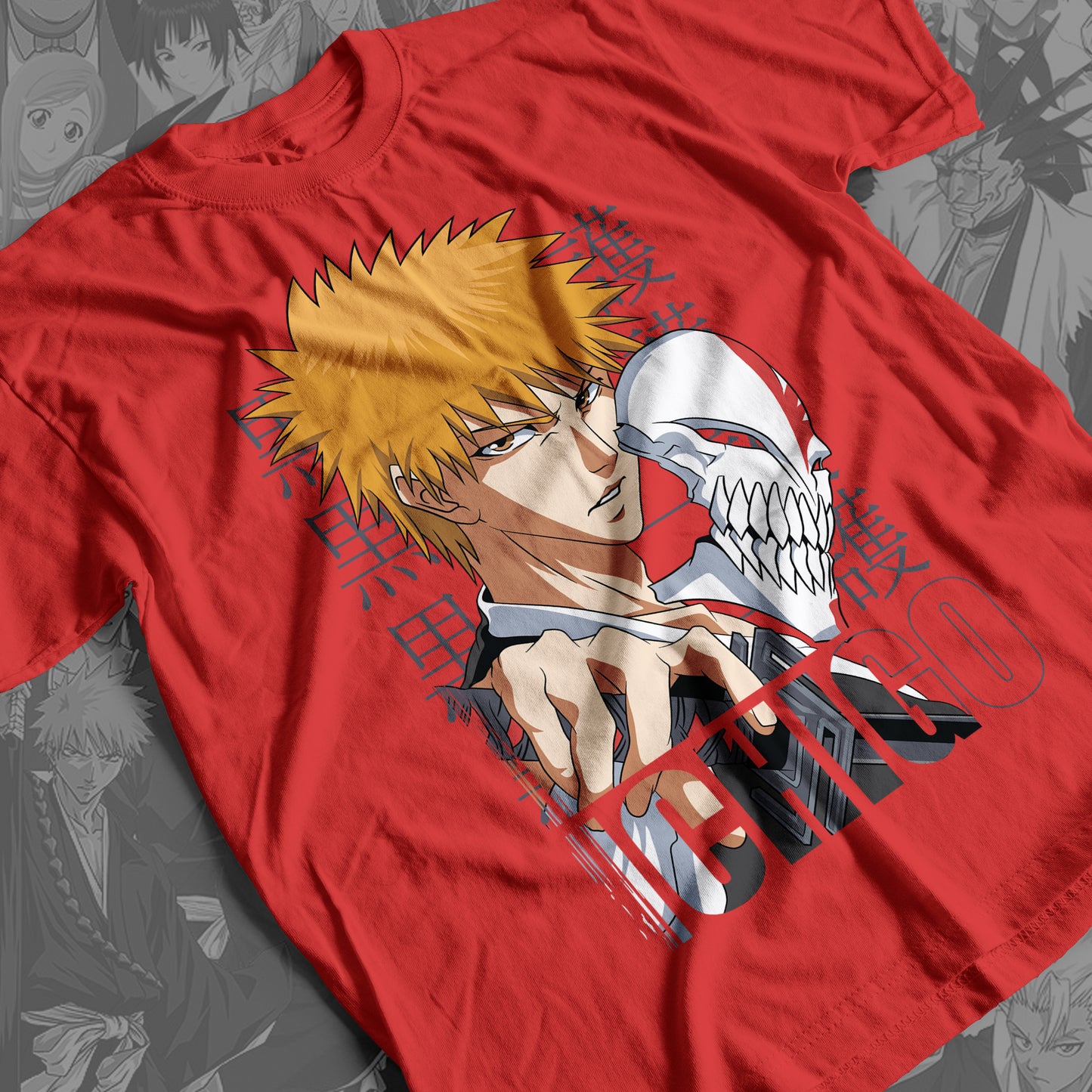 Bleach - Ichigo Kurosaki 05  Premium Anime Design, High Quality DTF Print, 100% Cotton Shirt