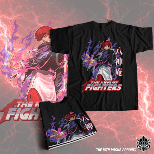 King of Fighters - Iori Kyo Premium Anime Design, High Quality DTF Print, 100% Cotton Shirt