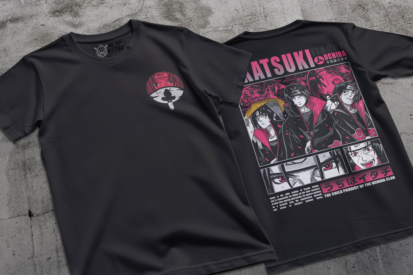 Naruto - Itachi 03 Premium Anime Design, High Quality DTF Print, 100% Cotton Shirt
