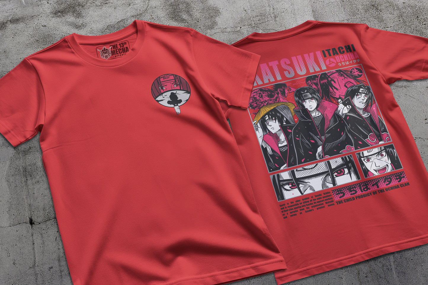 Naruto - Itachi 03 Premium Anime Design, High Quality DTF Print, 100% Cotton Shirt