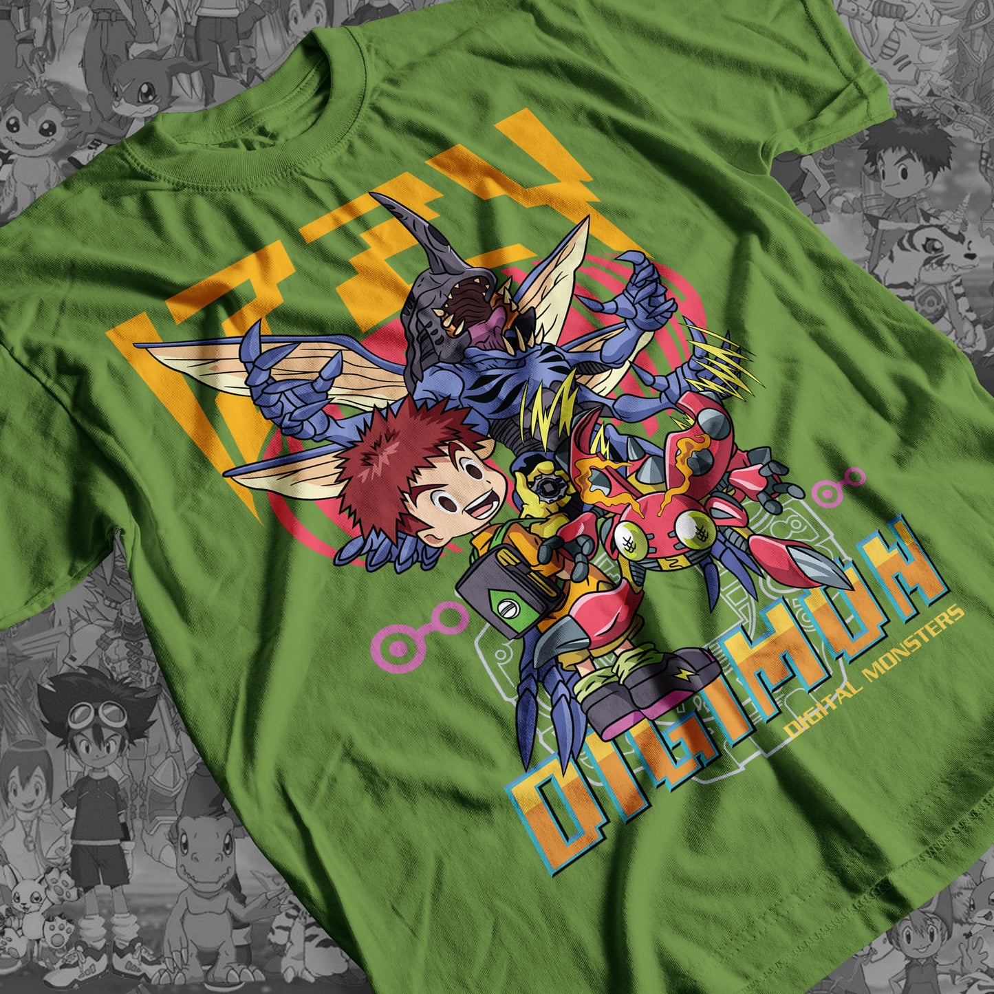 Digimon: Izzy 01 Premium Anime Design, High Quality DTF Print, 100% Cotton Shirt