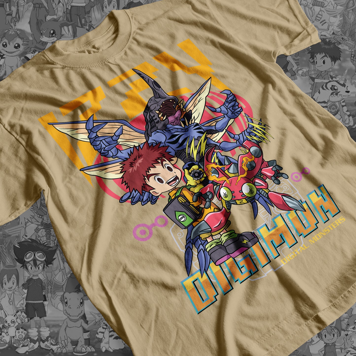 Digimon: Izzy 01 Premium Anime Design, High Quality DTF Print, 100% Cotton Shirt