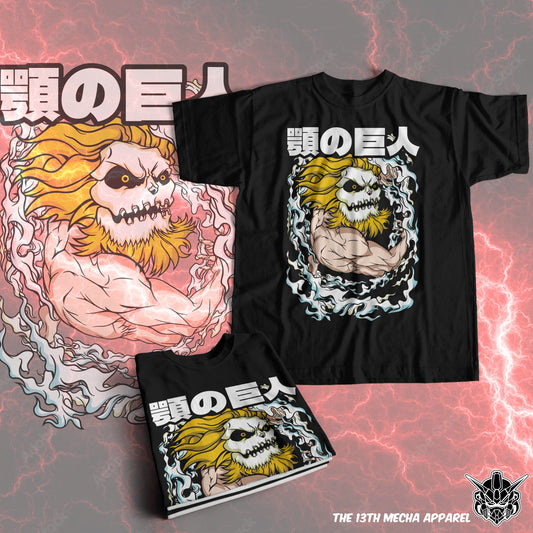 Attack on Titan - Jaw Titan 01 Premium Anime Design, High Quality DTF Print, 100% Cotton Shirt