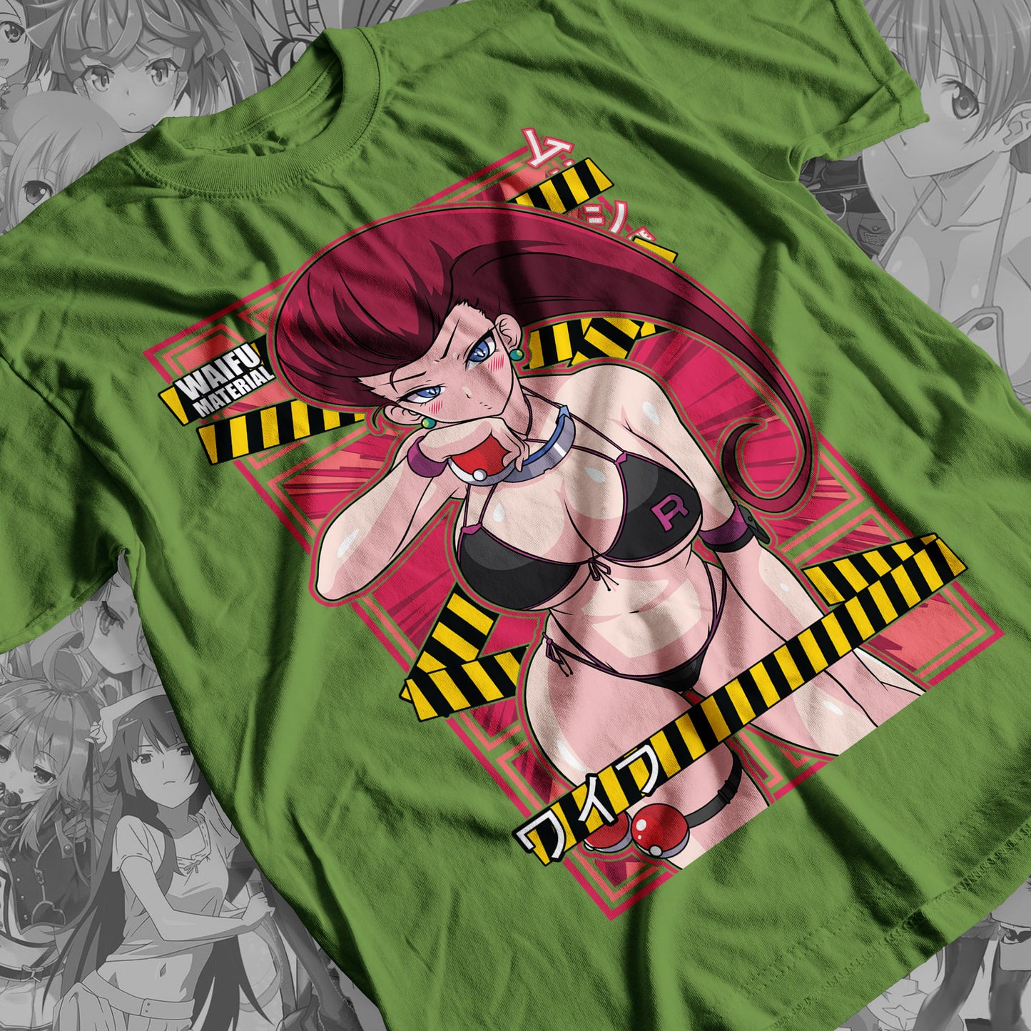 Waifu - Jessie Premium Anime Design, High Quality DTF Print, 100% Cotton Shirt