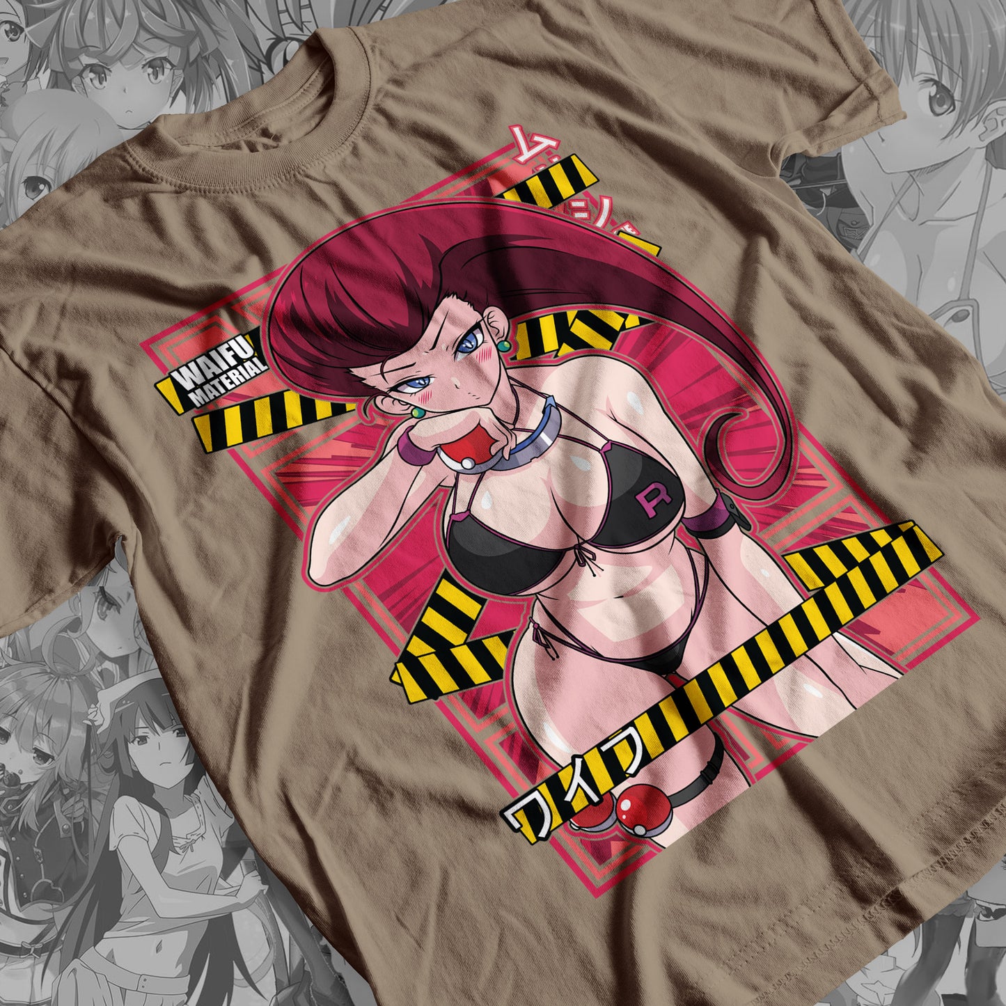 Waifu - Jessie Premium Anime Design, High Quality DTF Print, 100% Cotton Shirt