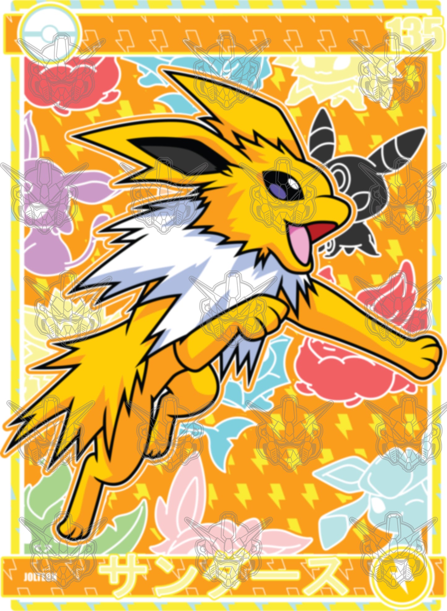 Pokemon - Jolteo 01 Premium Anime Design, High Quality DTF Print, 100% Cotton Shirt