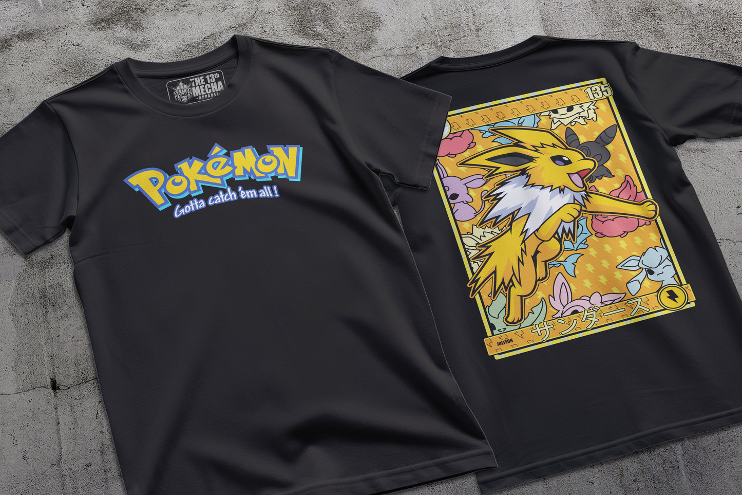 Pokemon - Jolteo 01 Premium Anime Design, High Quality DTF Print, 100% Cotton Shirt