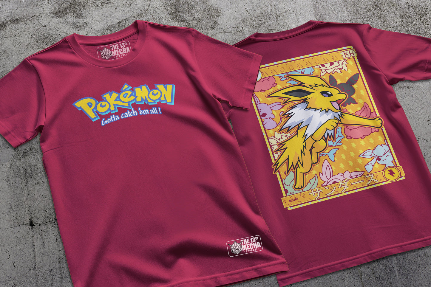 Pokemon - Jolteo 01 Premium Anime Design, High Quality DTF Print, 100% Cotton Shirt