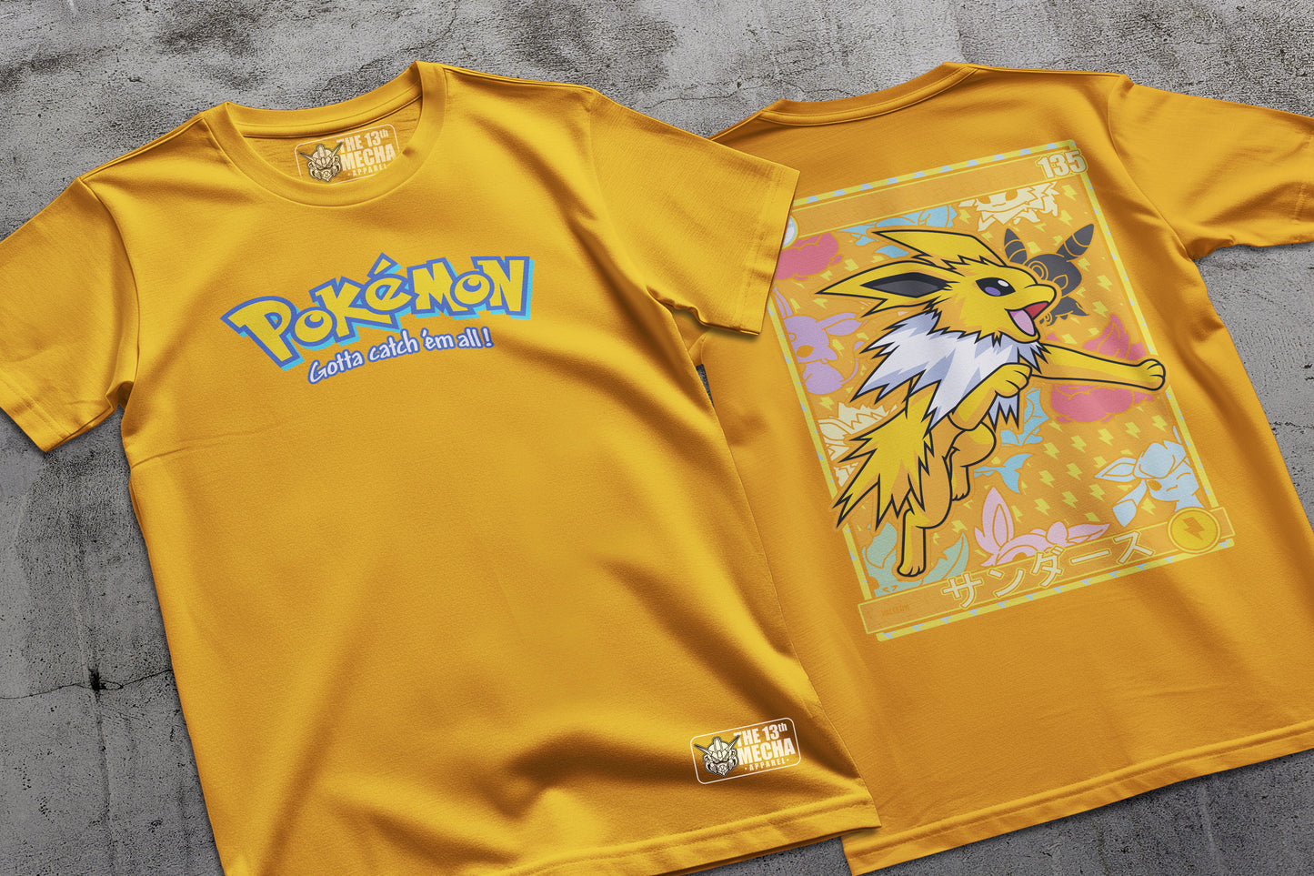 Pokemon - Jolteo 01 Premium Anime Design, High Quality DTF Print, 100% Cotton Shirt