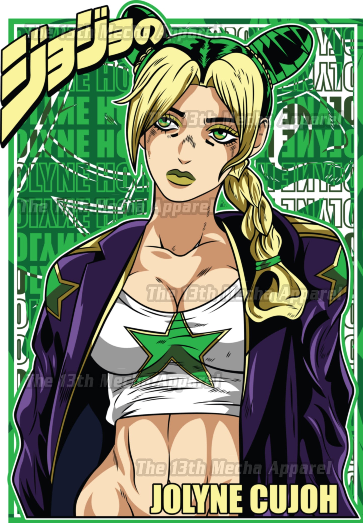 JoJo's Bizarre Adventure - Jolyne Cujoh 01 Premium Anime Design, High Quality DTF Print, 100% Cotton Shirt