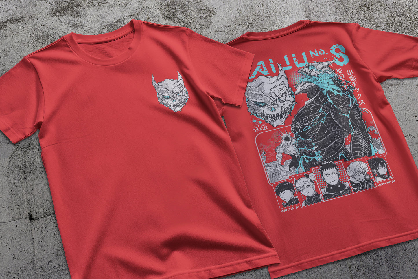 Kaiju - Kaiju No 8 01 Premium Anime Design, High Quality DTF Print, 100% Cotton Shirt