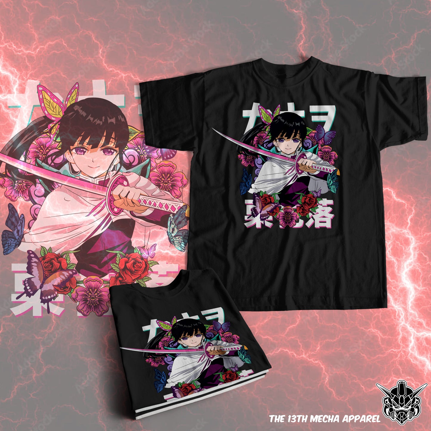 Demon Slayer - Kanao Tsuyuri 01 Premium Anime Design, High Quality DTF Print, 100% Cotton Shirt