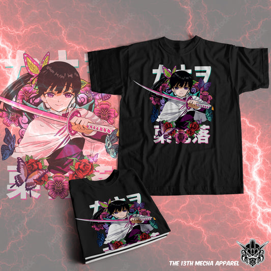 Demon Slayer - Kanao Tsuyuri 01 Premium Anime Design, High Quality DTF Print, 100% Cotton Shirt