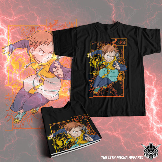 7 Deadly Sins Grizzly's Sin of Sloth - King 01 Premium Anime Design, High Quality DTF Print, 100% Cotton Shirt