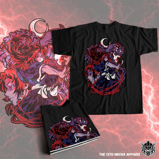 Demon Slayer - Kokushibo 07 Premium Anime Design, High Quality DTF Print, 100% Cotton Shirt