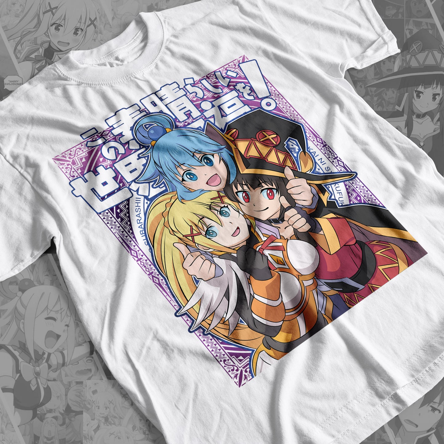 KonoSuba - Konosuba 02 Premium Anime Design, High Quality DTF Print, 100% Cotton Shirt