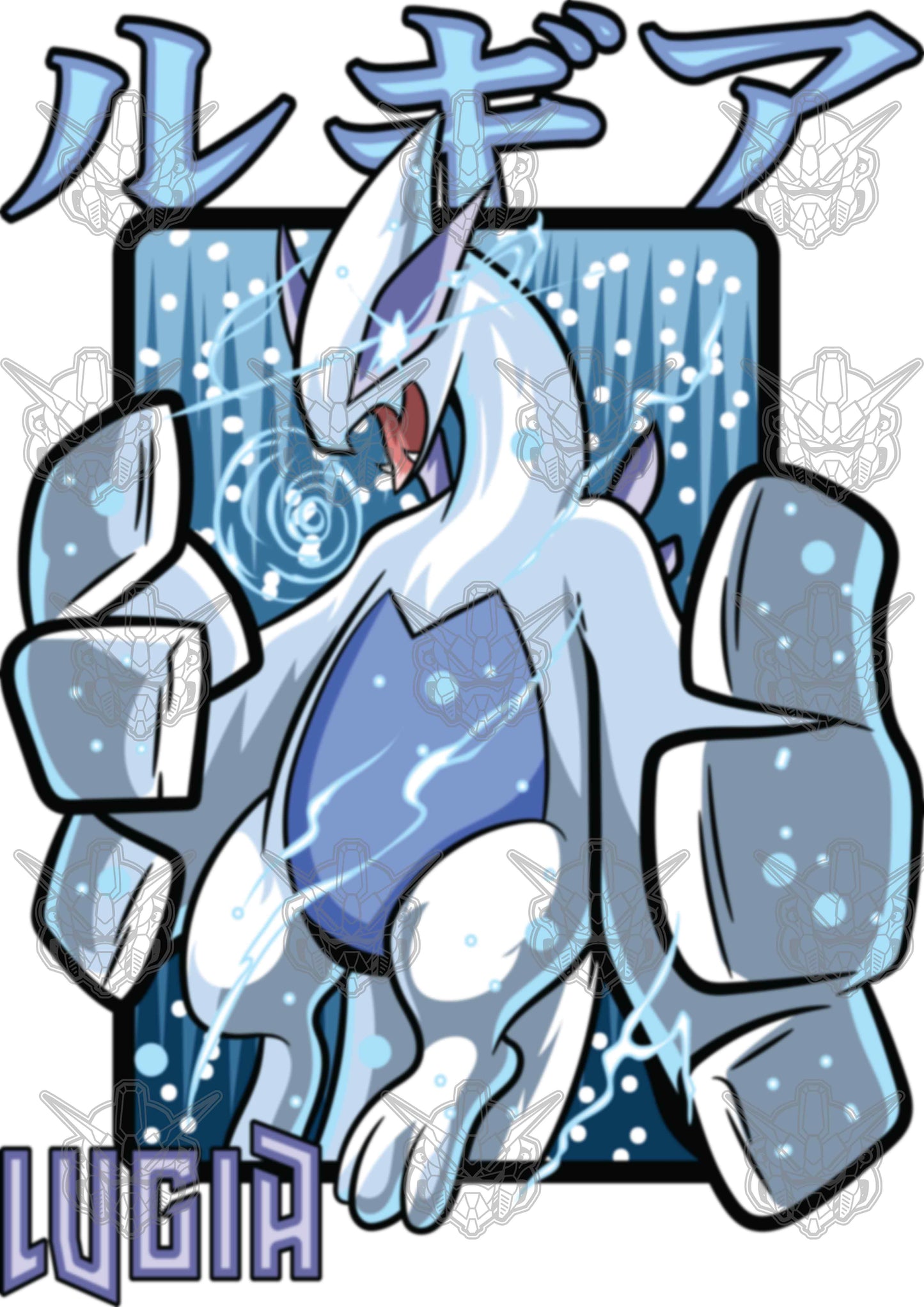 Pokemon - Lugia 01 Premium Anime Design, High Quality DTF Print, 100% Cotton Shirt