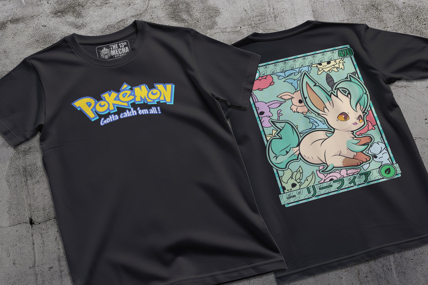 Pokemon - Leafeon 01 Premium Anime Design, High Quality DTF Print, 100% Cotton Shirt