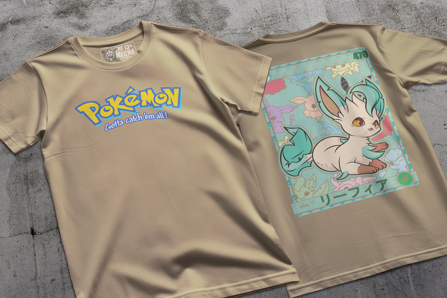 Pokemon - Leafeon 01 Premium Anime Design, High Quality DTF Print, 100% Cotton Shirt