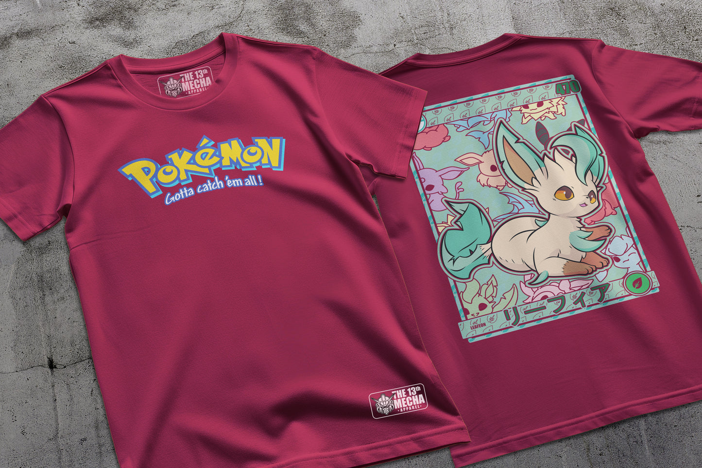 Pokemon - Leafeon 01 Premium Anime Design, High Quality DTF Print, 100% Cotton Shirt