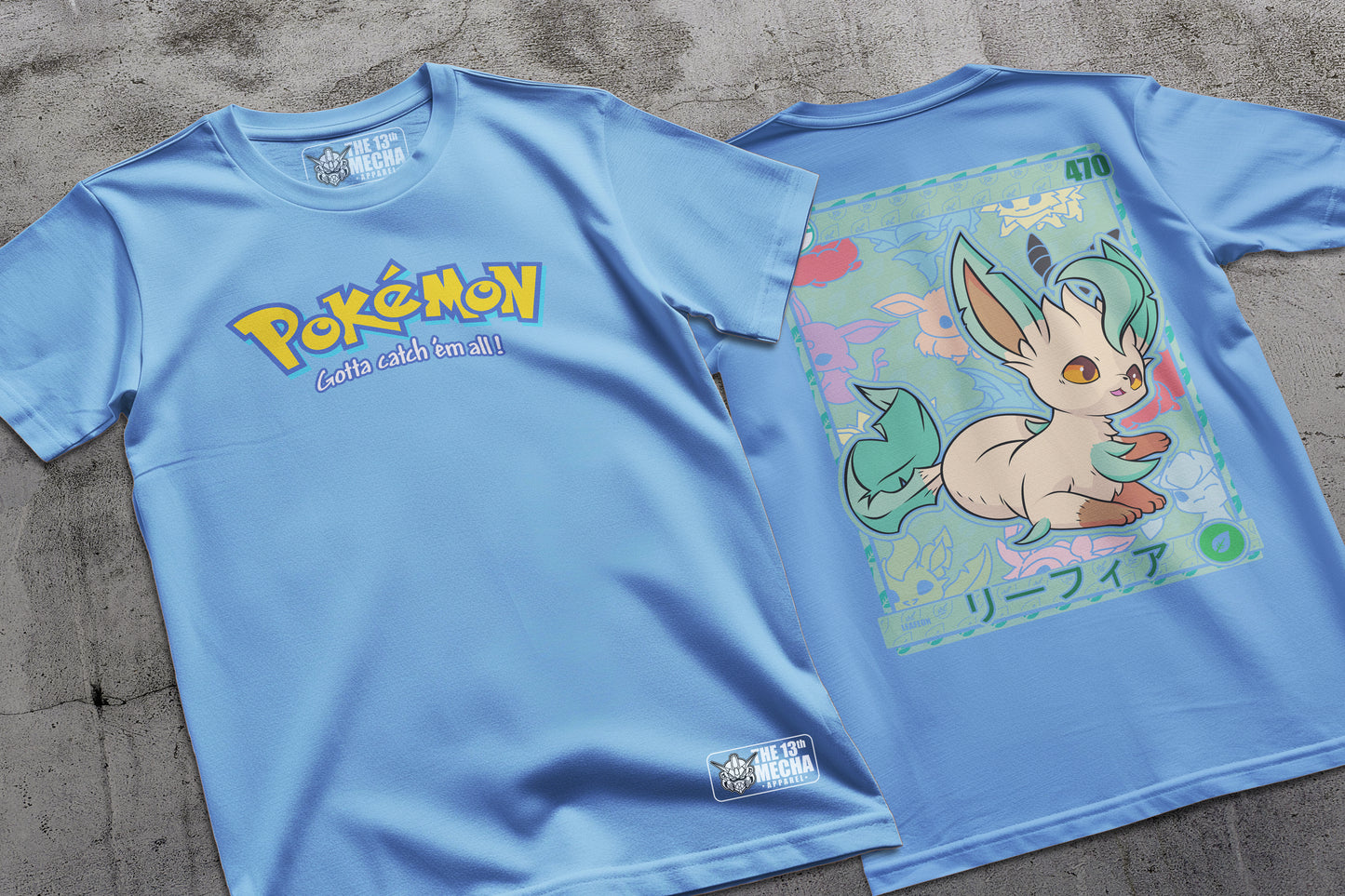 Pokemon - Leafeon 01 Premium Anime Design, High Quality DTF Print, 100% Cotton Shirt