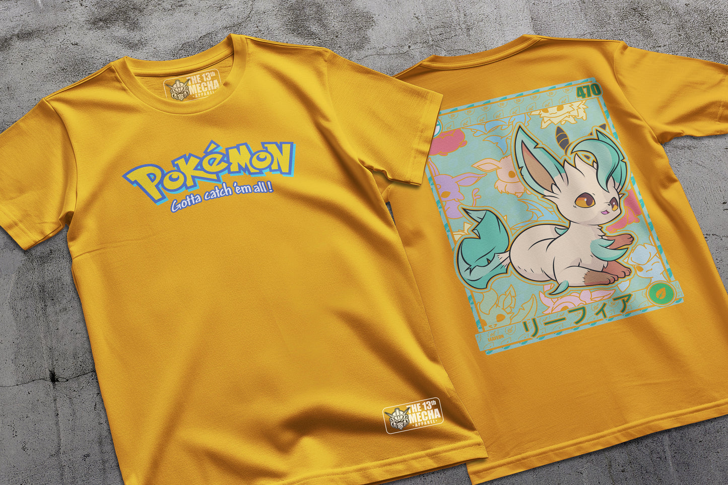 Pokemon - Leafeon 01 Premium Anime Design, High Quality DTF Print, 100% Cotton Shirt