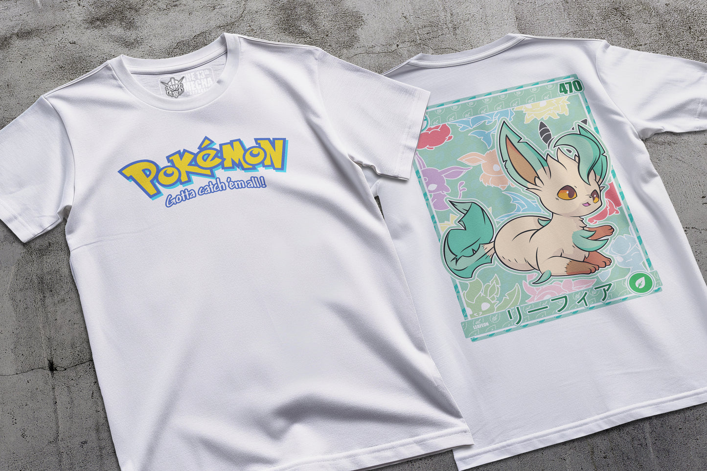 Pokemon - Leafeon 01 Premium Anime Design, High Quality DTF Print, 100% Cotton Shirt