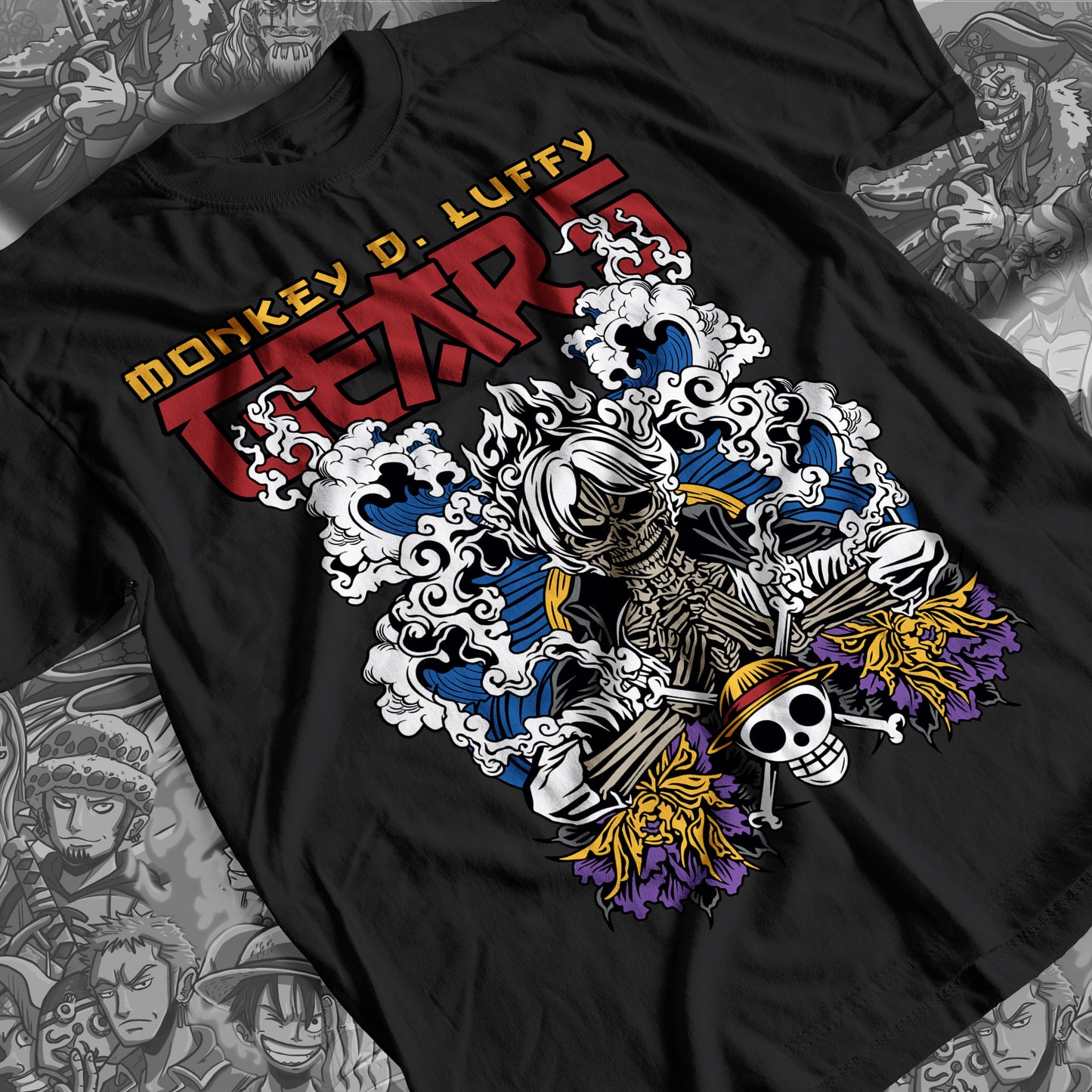 One Piece - Monkey D. Luffy 03 Premium Anime Design, High Quality DTF Print, 100% Cotton Shirt