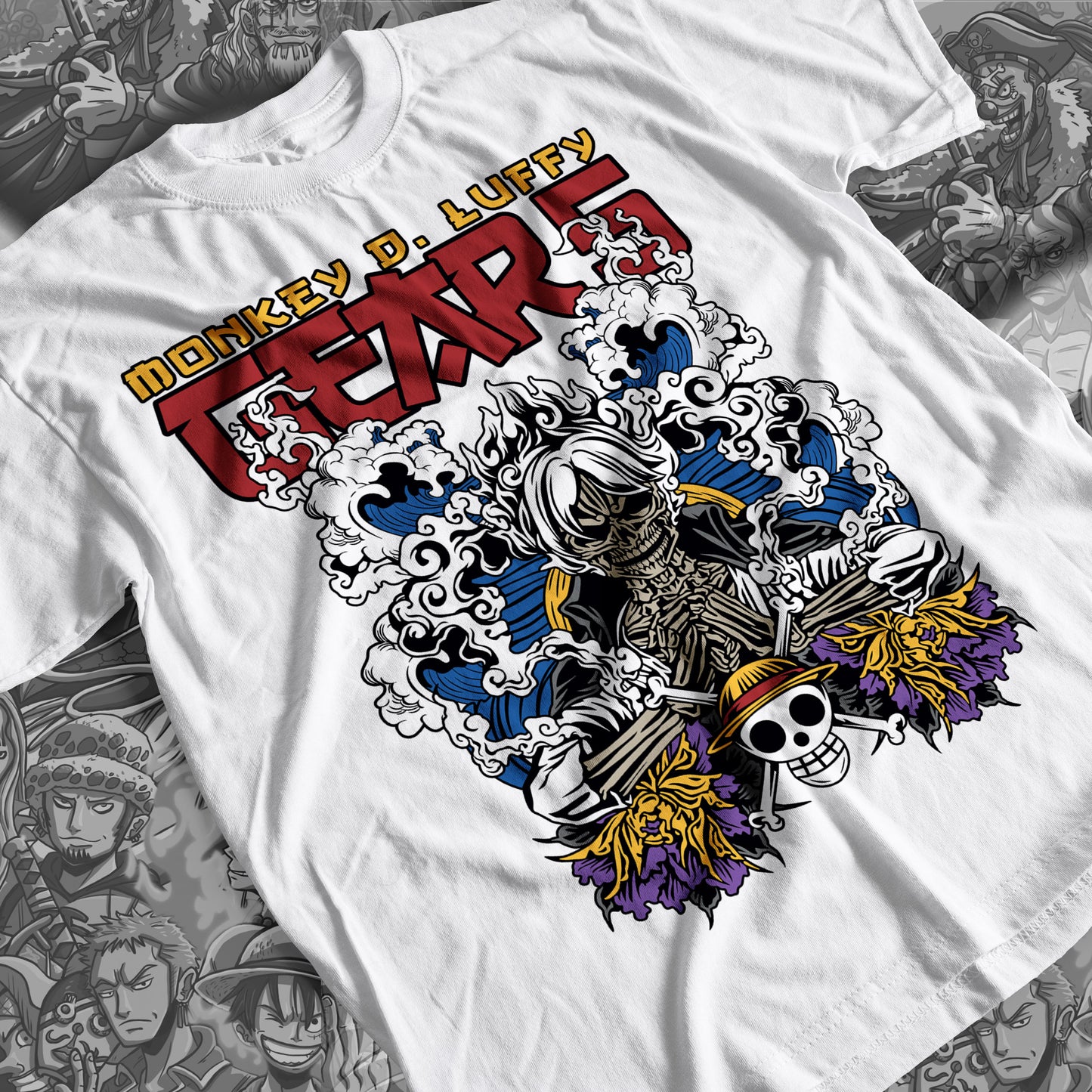 One Piece - Monkey D. Luffy 03 Premium Anime Design, High Quality DTF Print, 100% Cotton Shirt