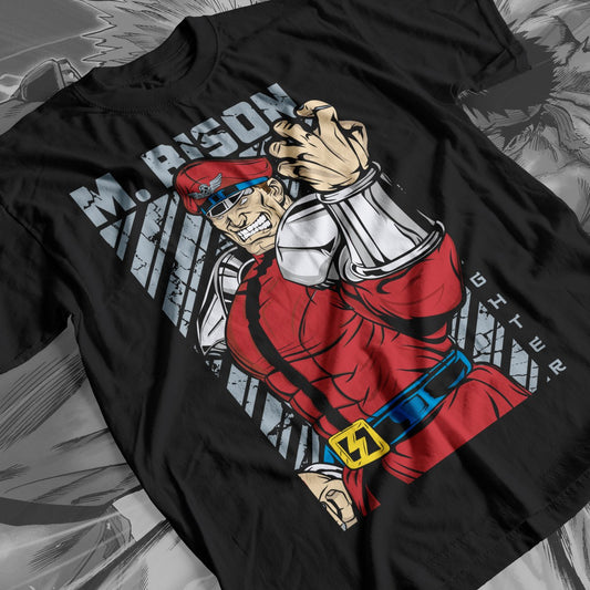 Street Fighter -Mr. bison Premium Anime Design, High Quality DTF Print, 100% Cotton Shirt