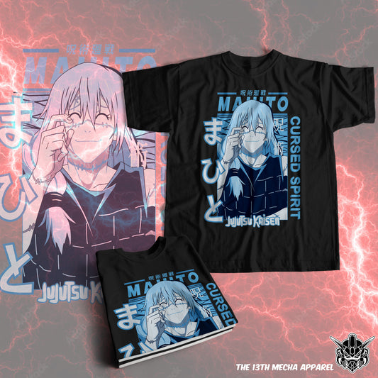 Jujutsu Kaisen-Mahito Premium Anime Design, High Quality DTF Print, 100% Cotton Shirt