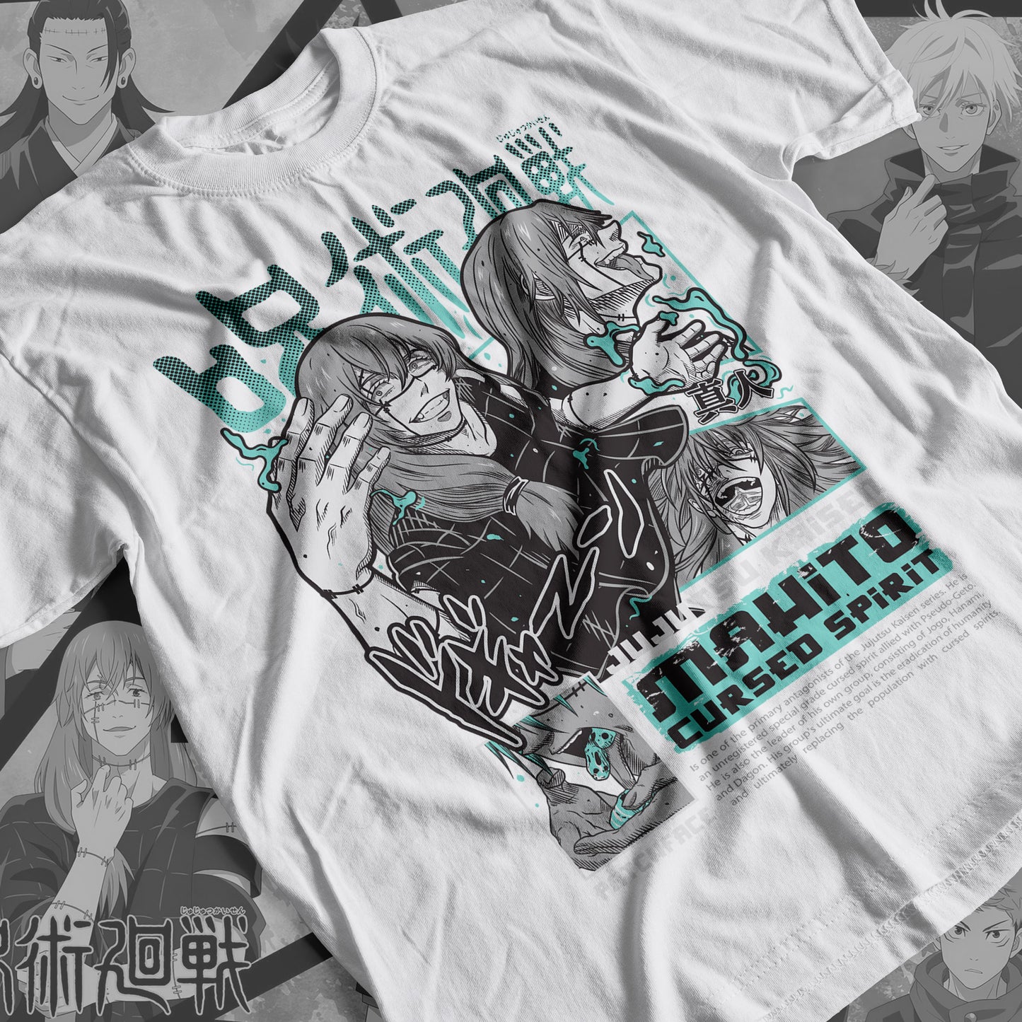 Jujutsu Kaisen - Mahito 02 Premium Anime Design, High Quality DTF Print, 100% Cotton Shirt