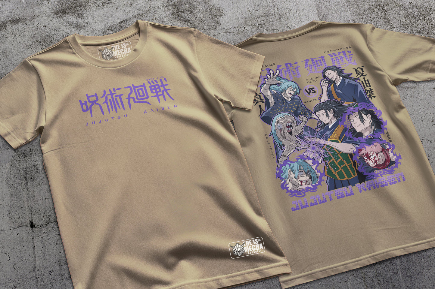 Jujutsu Kaisen - Mahito vs Geto 02 Premium Anime Design, High Quality DTF Print, 100% Cotton Shirt